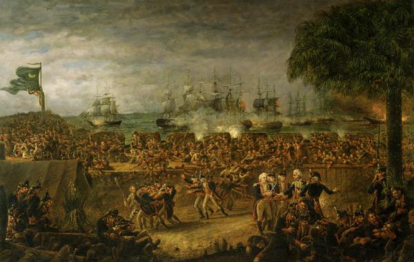 John Blake White The Battle of Fort Moultrie Sweden oil painting art